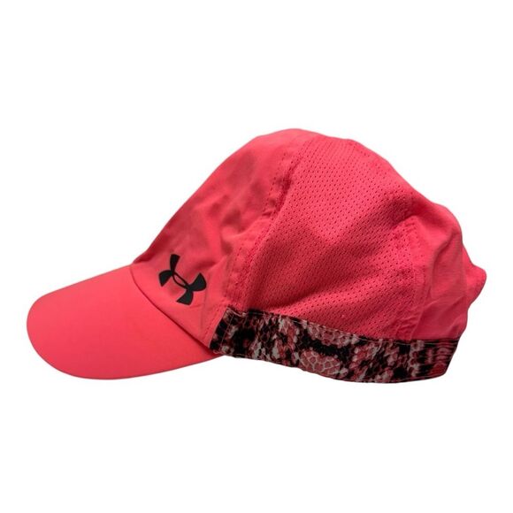 Under Armour Bright Coral Pink Snake Print Detail Activewear Lightweight Hat - Picture 2 of 7